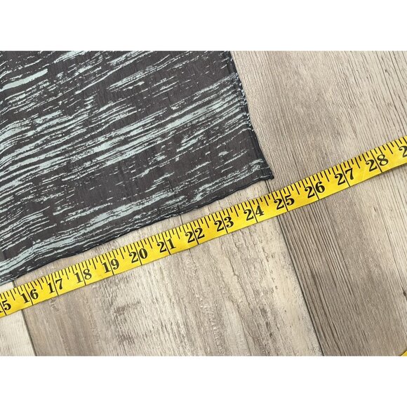 Tahari 100% Silk Scarf Python Print Split Blue Black Rectangle NWT - Picture 7 of 9